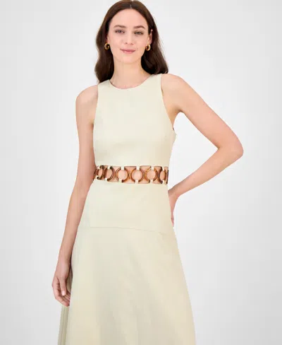 Rachel Rachel Roy Women's Daphne Ring-trim Cutout Dress In Neutral