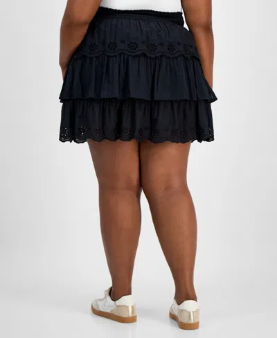 And Now This Plus Size Tiered Ruffle Mini Skirt, Exclusively At Macy's