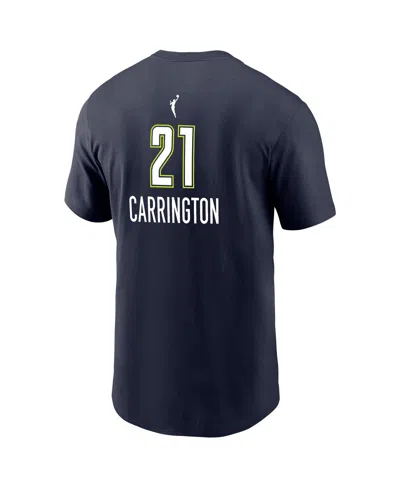 Nike Men's Dijonai Carrington Navy Dallas Wings Explorer Edition Name Number T-shirt In Blue