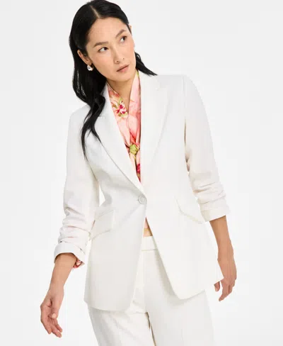Tahari Asl Peak-lapel Button-front Jacket, Regular & Petite
