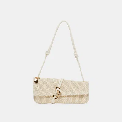 Dolce Vita Alice Shoulder Bag Natural Raffia