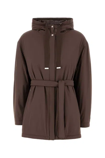 Herno Jacket Stretch Nylon Belted Waist