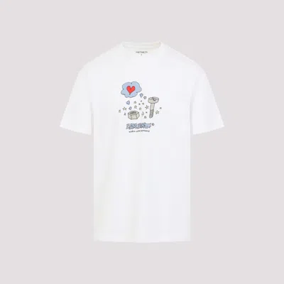 Carhartt Mens White Work Life Graphic-print Cotton T-shirt Xl In White