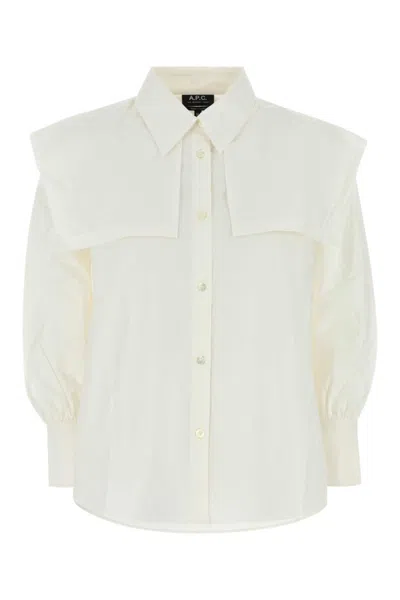 Apc A.p.c. Shirts In White