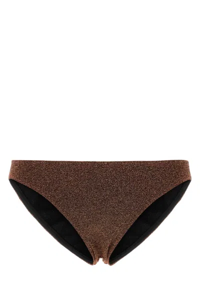 Eres Paris Brown Stretch Nylon Blend Bikini Bottom