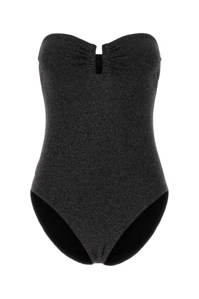 Eres Paris Black Stretch Nylon Blend Scintillant Swimsuit