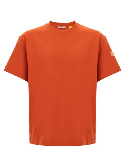 Moncler X Gilga Farm By Donald Glover Cartoon-style T-shirt In Orange