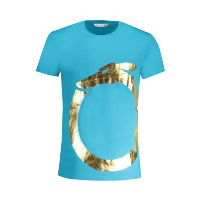 Trussardi Man T-shirt Azure Size Xl Cotton