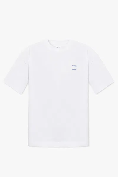 Samsoe & Samsoe Joel Logo-print T-shirt In Black