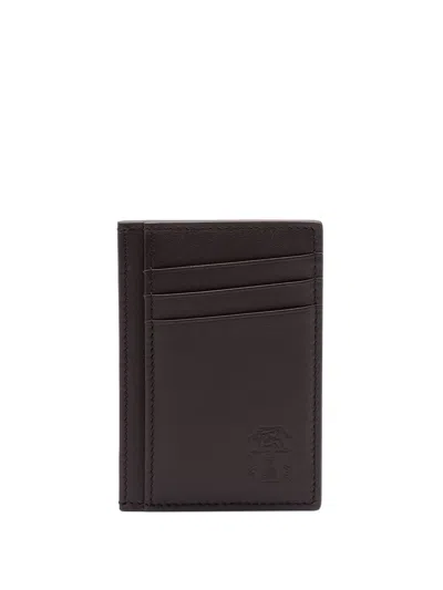 Brunello Cucinelli Men Leather Cardholder