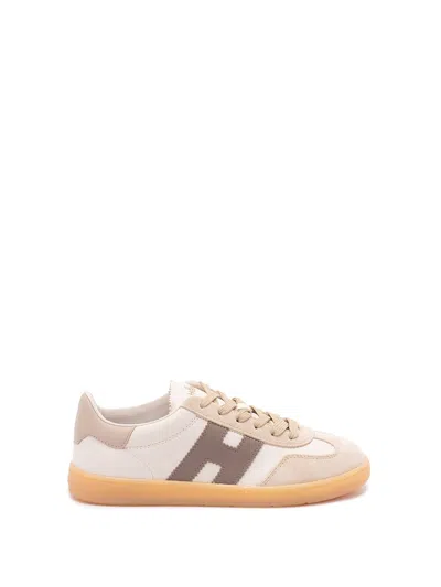 Hogan Cool White Leather Sneakers In Multi