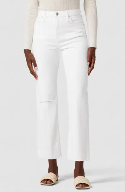 Hudson Remi Straight Leg Jeans In White Shadow