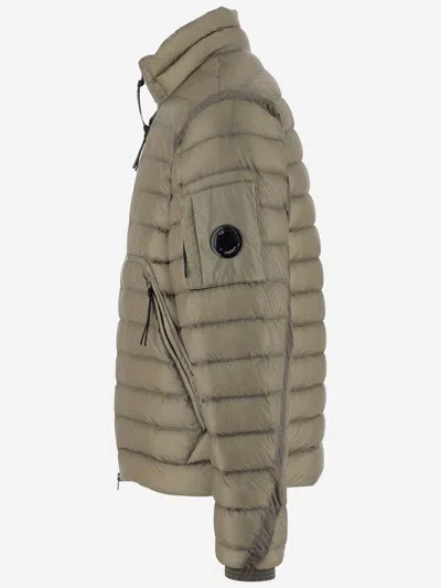 C.p. Company High Collar Dd-shell Bomber Jacket In Green