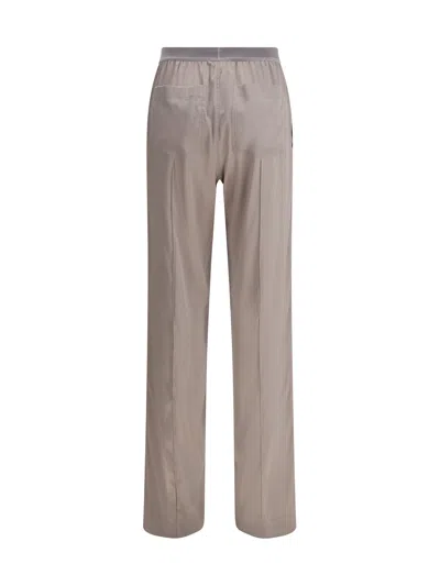 Tom Ford Silk Pants In Gray