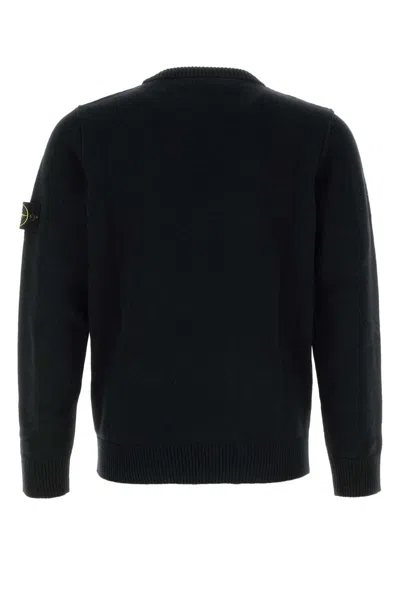 Stone Island Cotton Sweatshirt In Black
