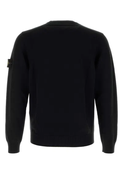 Stone Island Cotton Sweatshirt In Black