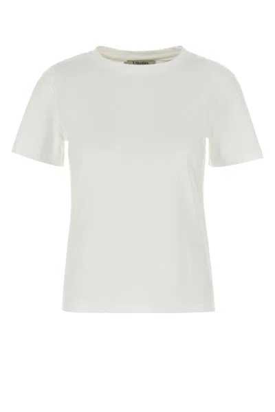 S Max Mara Gemma Short Sleeves T-shirt In White
