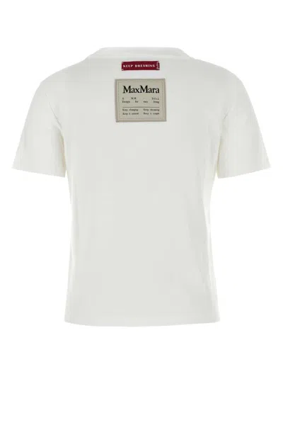 S Max Mara Gemma Short Sleeves T-shirt In White