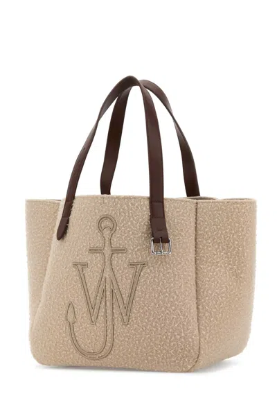 Jw Anderson Beige Fabric Belt Shopping Bag