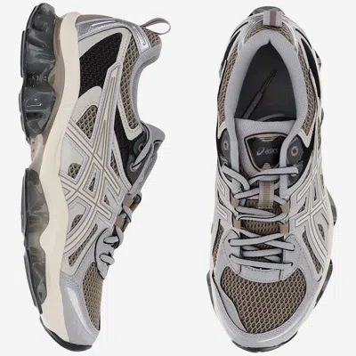 Asics Multicolor Mesh And Rubber Gel Quantum Kinetic Sneakers In Brown