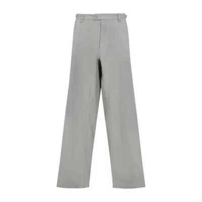 Balenciaga Men's Minimal Cargo Pants In White