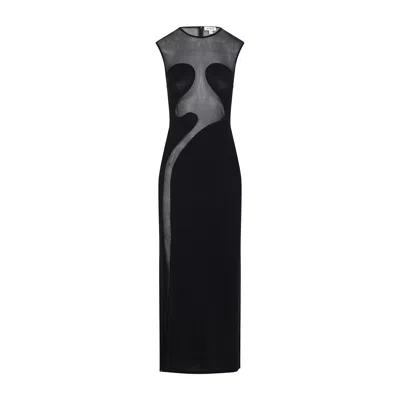 Alaïa Alaia Women Knit Molded Midi Dress