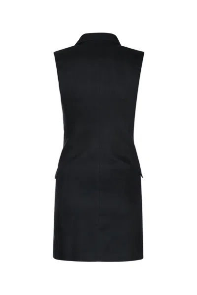 Elisabetta Franchi Sleeveless Tailored Dress In Black
