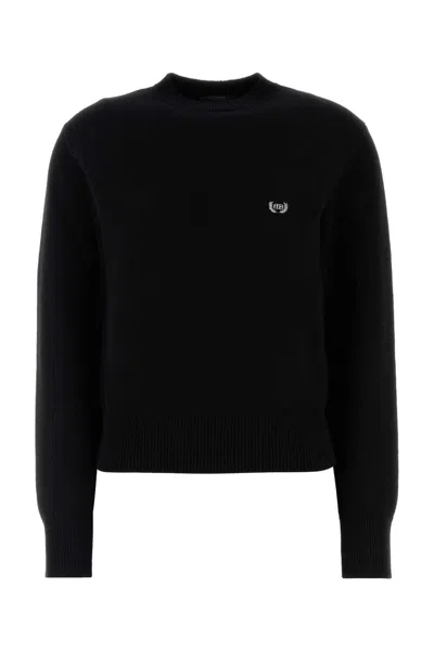 Balenciaga Crewneck Sweater In Black