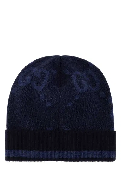Gucci Cashmere Embroidered Beanie Hat