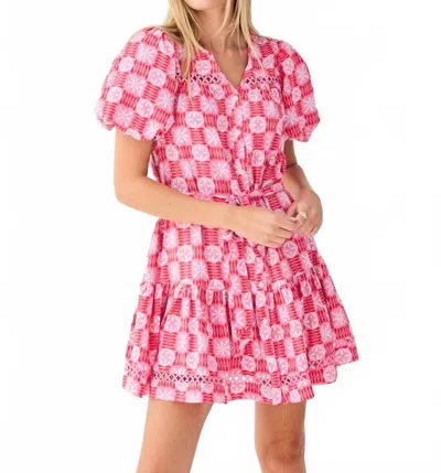 Mary Square Addison Dress In Quilted Charm