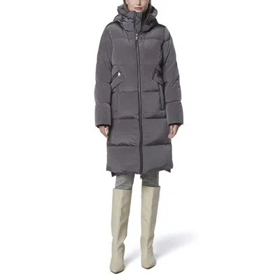 Andrew Marc Black Label Women's Palma Irridescent Parka In Gray