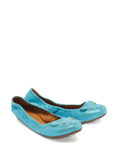 Pre-owned Marc Jacobs Vintage Metallic Ballet Flats