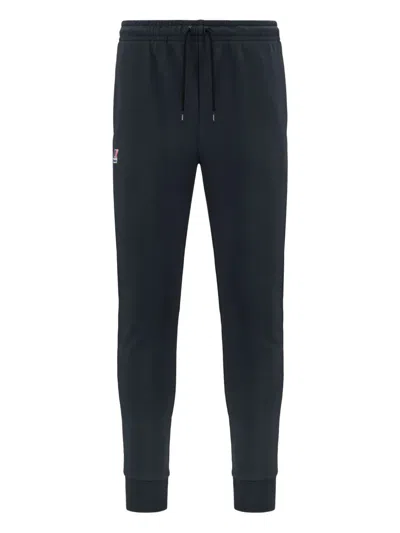 K-way Le Vrai Elastic-waistband Track Pants In Black