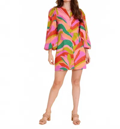 Alden Adair Daybreak Athena Dress In Multicolor In Pink