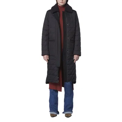Andrew Marc Maxine Quilted Coat In Black