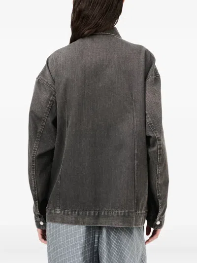 Our Legacy Draft Panelled Denim Jacket In Black