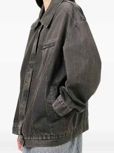Our Legacy Draft Panelled Denim Jacket In Black