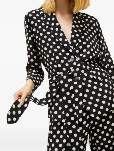 Marella Livia Polka-dot Belted Jacket