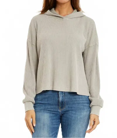 Mod-o-doc Long Sleeve Cropped Hoodie In Cirrus