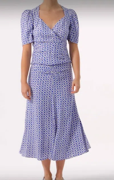 Exquise High-waisted Midi-length Printed Pleated Skirt In Original Print