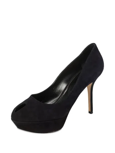 Pre-owned Sergio Rossi Vintage Suede Platform Pumps