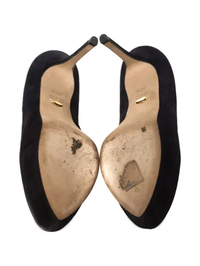 Pre-owned Sergio Rossi Vintage Suede Platform Pumps