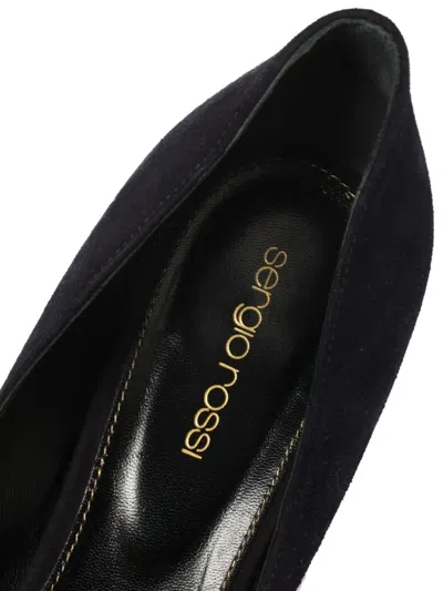 Pre-owned Sergio Rossi Vintage Suede Platform Pumps