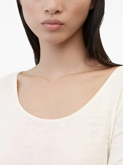 Marc O'polo Scoop-neck Long-sleeve Top In White