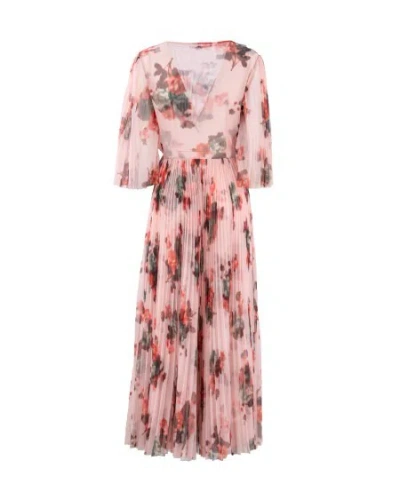 Philosophy Di Lorenzo Serafini Multicolor Long Dress With All-over Floral Print