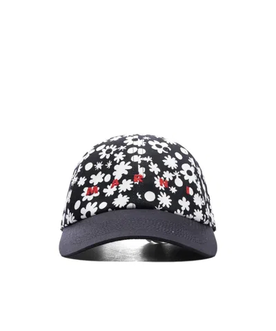 Marni Logo Embroidered Twill Baseball Cap
