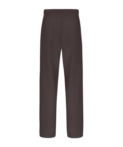 Martine Rose Wide-leg Sweatpants In Brown