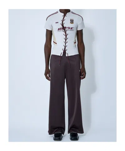 Martine Rose Wide-leg Sweatpants In Brown