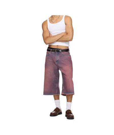 Martine Rose Ssense Exclusive Pink Frayed Denim Shorts