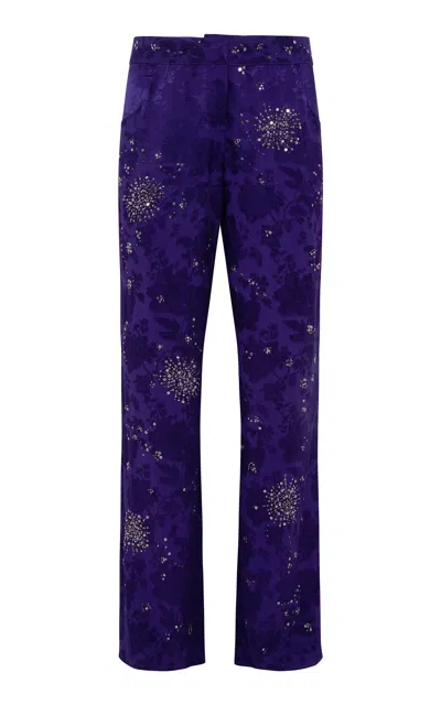 Siedres Brity Printed Satin Pants